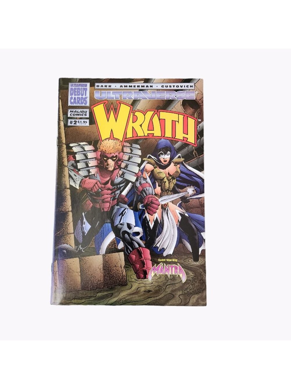 Malibu Comics Ultraverse Wrath #2 1994 Comic Book Collector Bagged Boarded